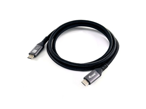 Equip USB 4 C to C Cable, 0.5m, PD3.1 240W, 8K/60Hz, 40Gbps, Black