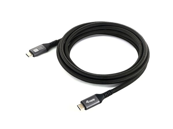 Equip USB4 Gen 2x2 C to C Cable, 3.0m, PD 100W, 4K/60Hz, 20Gbps, Black
