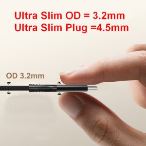 Equip USB 4 Ultra Slim C to C Cable, 1.2m, PD240W, 4K/60Hz, 40Gbps, Black