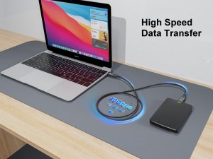 Equip USB 4 Ultra Slim C to C Cable, 1.2m, PD240W, 4K/60Hz, 40Gbps, Black