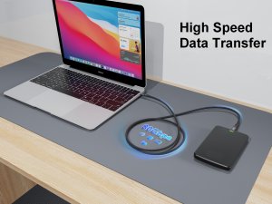 Equip USB 4 C to C Cable, 1.2m, PD240W, 8K/60Hz, 80Gbps, Black