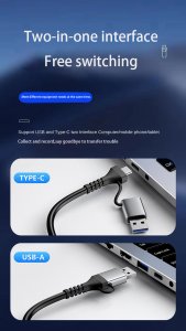 Equip USB to HDMI Adapter (USB-C + A), 1080P HD