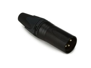 Equip 3-Pole male cable connector, Black