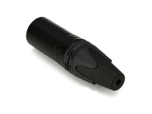 Equip 3-Pole male cable connector, Black