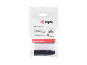 Equip 3-Pole male cable connector, Black