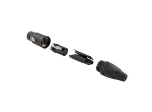 Equip 3-Pole female cable connector, Black