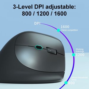 Equip Ergonomic Dual Mode Wireless mouse, Rechargeable