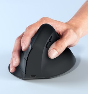 Equip Ergonomic Dual Mode Wireless mouse, Rechargeable