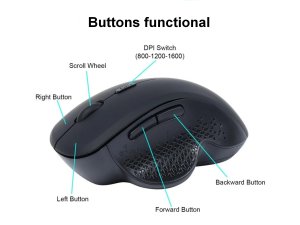 Equip 6-Button Dual Mode Wireless mouse, Rechargeable