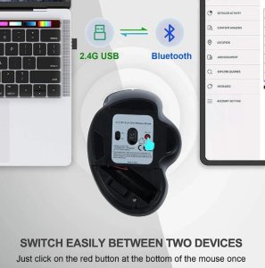 Equip 6-Button Dual Mode Wireless mouse, Rechargeable