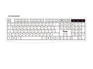 Equip Wired USB Keyboard, US/International layout (QWERTY)