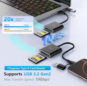 Equip 245461 card reader USB 3.2 Gen 2 (3.1 Gen 2) Type-C Black