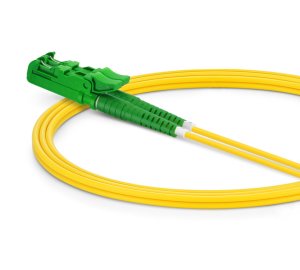 Equip E2000/APC to LC/APC Fiber Cable, SM, Duplex, 3.0m