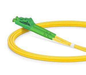 Equip E2000/APC to LC/APC Fiber Cable, SM, Duplex, 20m