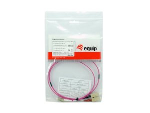 Equip LC/SC Fiber Optic Patch Cable, OM4, 7.0m