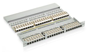 Equip 48-Port Cat.6 Shielded Patch Panel, Light Grey