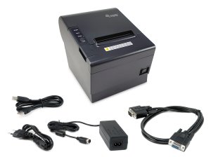 Equip 58/80mm Thermal POS Receipt Printer with Auto Cutter, USB/Ethernet/Serial/Cash Drawer connection