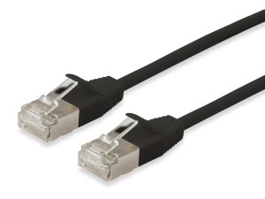 Equip Cat.6A F/FTP Slim Patch Cable, 1.5m, Black