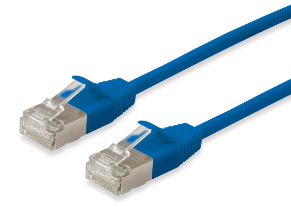 Equip Cat.6A F/FTP Slim Patch Cable, 1.5m, Blue