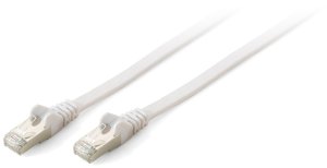 Equip Cat.6A S/FTP Flat Patch Cable, 2m, white