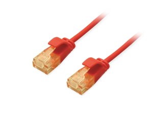 Equip Cat.6A U/UTP Slim Patch Cable, 5.0m, Red