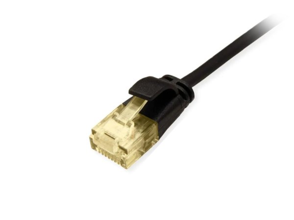 Equip Cat.6A U/UTP Slim Patch Cable, 1.0m, Black