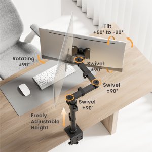 Equip 17"-49" Heavy -Duty Articulating Monitor Desk Mount