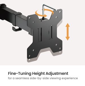 Equip 17"-32" Atriculating Dual Monitor Desk Mount