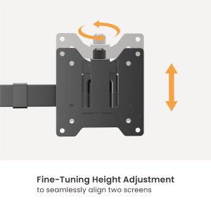 Equip 17"-35" Heavy-Duty Dual Monitor Desk Mount