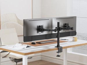 Equip 17"-35" Heavy-Duty Dual Monitor Desk Mount