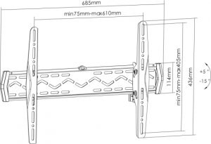 Equip 37"-70" Tilt TV Wall Mount Bracket