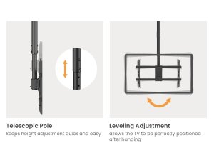 Equip 32"-60" Dual Screen Ceiling Mount