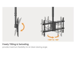 Equip 32"-60" Dual Screen Ceiling Mount