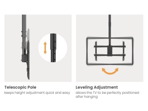Equip 43"-86" Back to Back Dual Screen Ceiling Mount