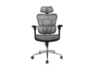 Equip Ergonomic Premium Office Chair with Headrest and Armrests, Grey