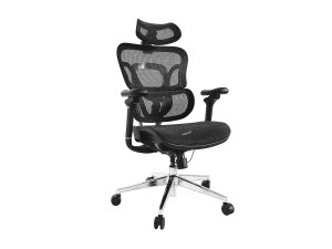 Equip Ergonomic Premium Office Chair with Headrest and Armrests, Black