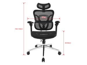 Equip Ergonomic Premium Office Chair with Headrest and Armrests, Black
