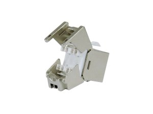 Equip Cat.6A Slim Keystone Jack, Toolfree, Shielded, 8pcs/set