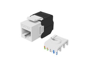 Equip Cat.6A Unshielded Keystone Jack Toolfree, 8pcs/Set