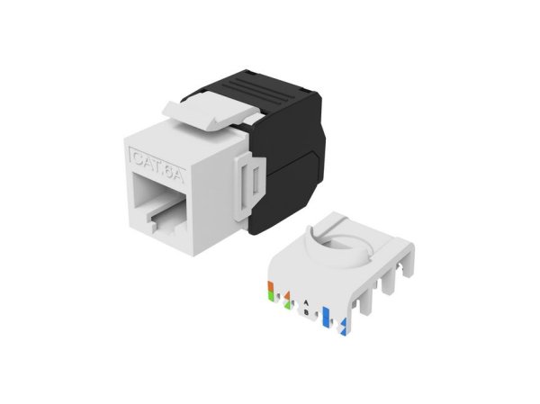 Equip Cat.6A Unshielded Keystone Jack Toolfree, 8pcs/Set