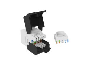 Equip Cat.6A Unshielded Keystone Jack Toolfree, 8pcs/Set