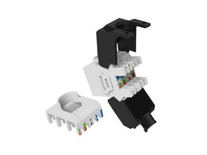 Equip Cat.6A Unshielded Keystone Jack Toolfree, 8pcs/Set