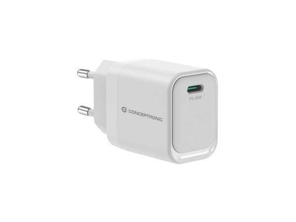Conceptronic ALTHEA19W45 1-Port 45W GaN USB-C PD Charger, PPS, PD 3.0