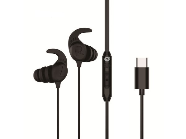 Conceptronic BRENDAN05B USB-C Ergomomic In-ear Headset