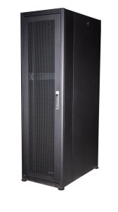 Equip Basic Flex 19' Cabinet, 42U, 600X1000MM, Perforated Front Door, RAL9005 Black