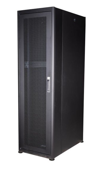 Equip Basic Flex 19' Cabinet, 42U, 600X1000MM, Perforated Front Door, RAL9005 Black