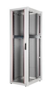 Equip Basic Flex 19' Cabinet, 42U, 600X800MM, Glass Back Door, RAL7035 Grey