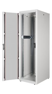 Equip Basic Flex 19' Cabinet, 42U, 600X800MM, Glass Back Door, RAL7035 Grey