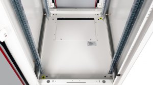 Equip Basic Flex 19' Cabinet, 42U, 600X800MM, Glass Back Door, RAL7035 Grey