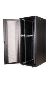 Equip Basic Flex 19' Cabinet, 42U, 800X1000MM, Perforated Front Door, RAL9005 Black